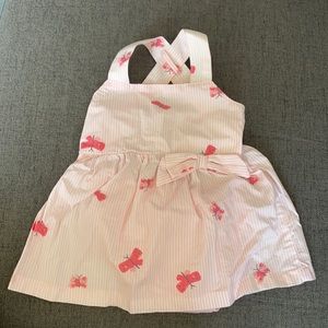 Pink summer dress plus pink underwear